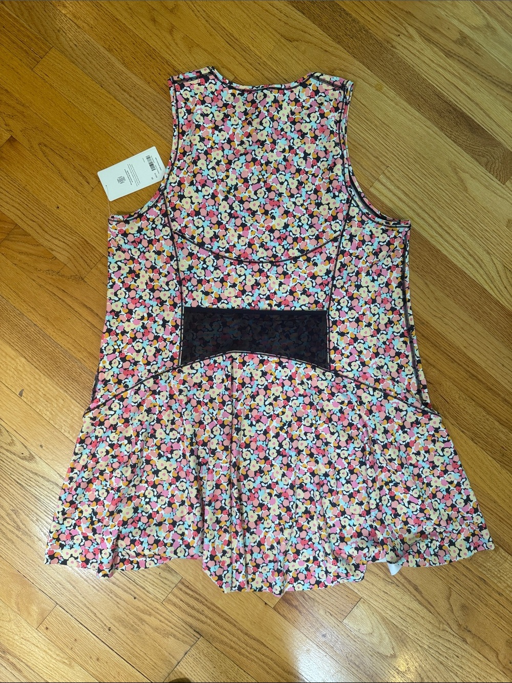 Athleta Pink Floral Zip-Front Sleeveless Dress - Picture 5 of 5